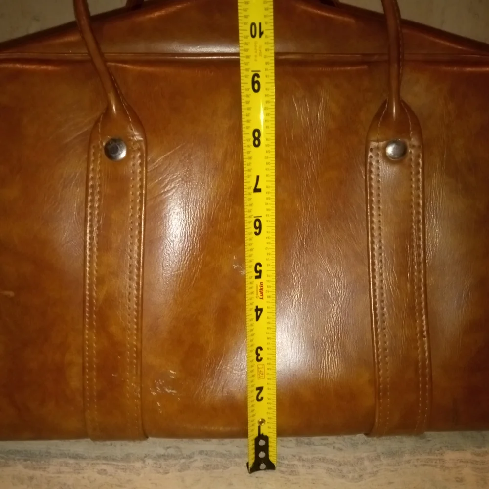 Vintage Airway Industries Inc Vegan Leather Travel Bag